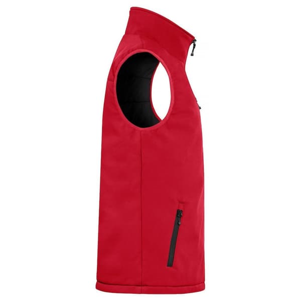 Clique Herr Softshell Vadderad Gilet S Röd Red S