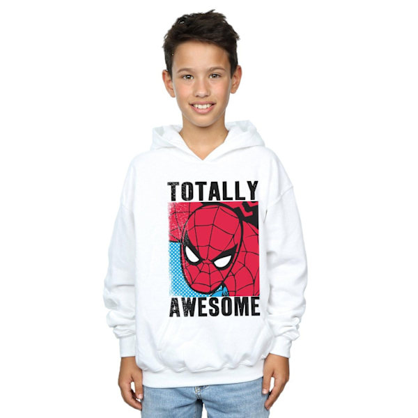 Marvel Boys Spider-Man Totally Awesome Sweatshirt 9-11 år Vit White 9-11 Years