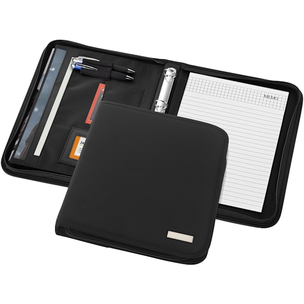 Bullet Stanford A4 Zipper Portfolio Deluxe 28 x 34 x 4 cm Solid Solid Black 28 x 34 x 4 cm