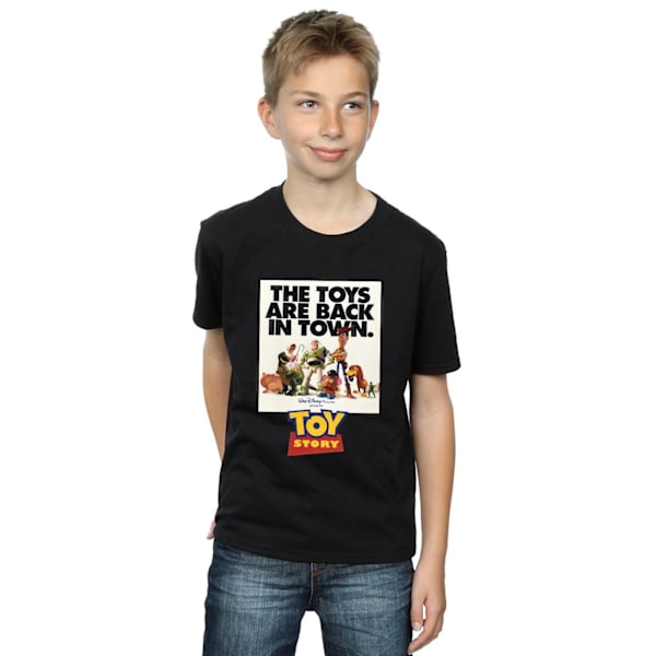 Disney Boys Toy Story Film Affisch T-shirt 12-13 År Svart Black 12-13 Years