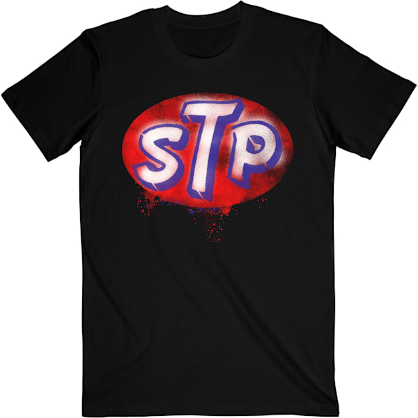 Stone Temple Pilots Unisex Vuxen Logo Bomull T-shirt XXL Svart/ Black/Red XXL