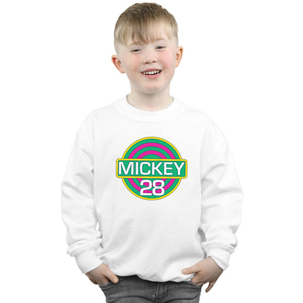 Disney Boys Mickey Mouse Mickey 28 Sweatshirt 5-6 år Vit White 5-6 Years