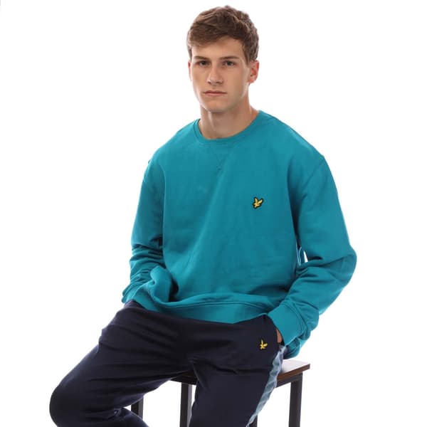 Lyle & Scott Herr Crew Neck Sweatshirt 3XL Blå Blue 3XL