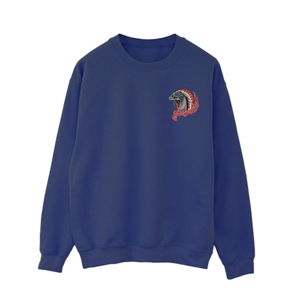 Game Of Thrones: House Of The Dragon Herr Röd Drake Ficktröja Navy Blue 3XL