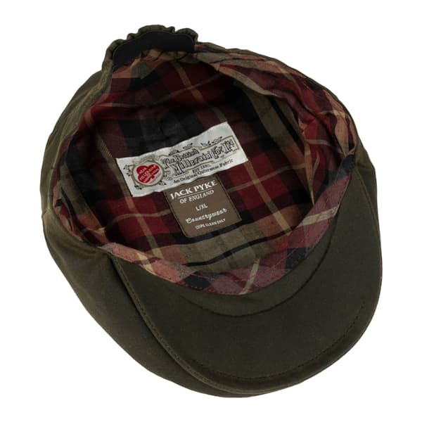 Jack Pyke Barn/Barn Vaxad Bomull Flat Cap S-M Grön Green S-M