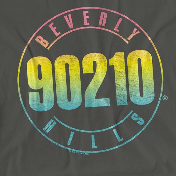 90210 Unisex Vuxen Colour Blend Logo T-Shirt M Charcoal Charcoal M
