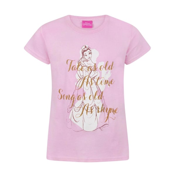 Skönheten och odjuret flickor prinsessa T-shirt 11-12 år rosa Pink 11-12 Years