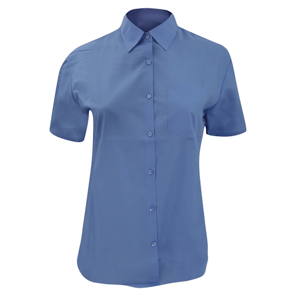 Russell Collection Dam/Kvinnor Kortärmad Poly-Bomull Lätt Corporate Blue 2XL