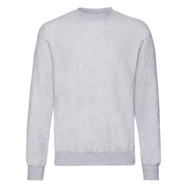 Fruit of the Loom Classic Heather Drop Shoulder Sweatshirt för män Heather Grey 4XL