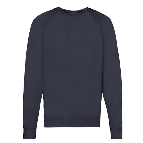 Fruit of the Loom Unisex Lätt Raglan Sweatshirt S Deep Navy S
