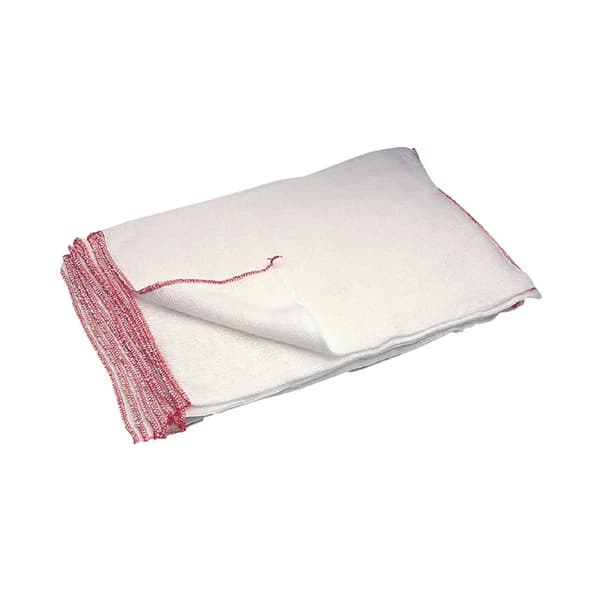 Blekt Disktrasor (10-pack) 25 cm Vit/Röd White/Red 10in