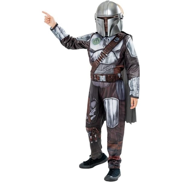 Rubies Pojkar Star Wars: The Mandalorian Kostym 5-6 År Brun/ Brown/Silver 5-6 Years