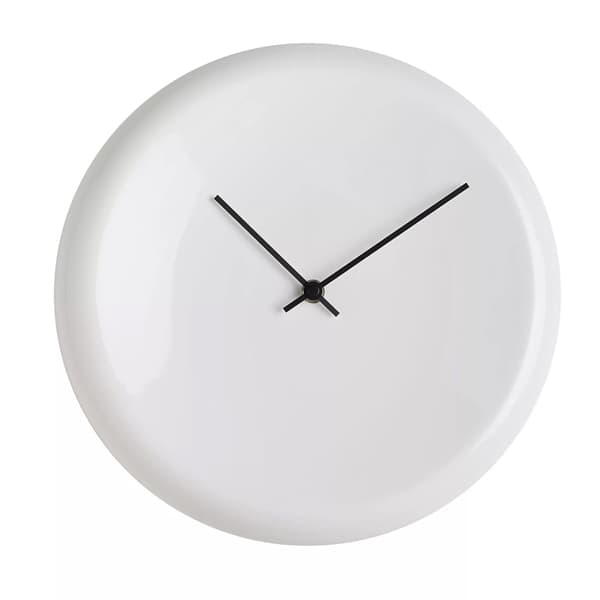 Interval Keramisk Skivväggklocka En Storlek Vit White One Size