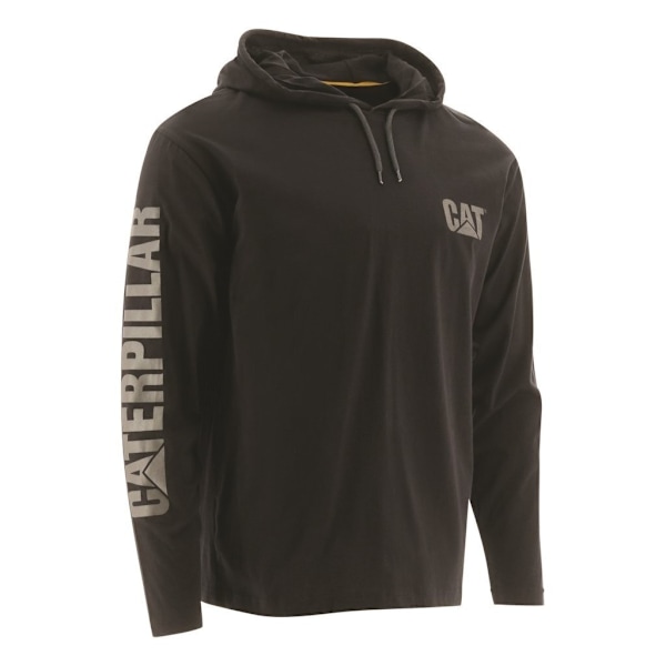 Caterpillar Herr Huvtröja Långärmad T-shirt XXL Svart Black XXL