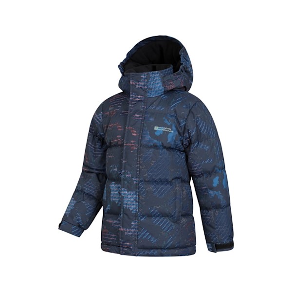 Mountain Warehouse Barn/Barn Snow II Tryckt Vattenavvisande Vadderad Jacka 5-6 År Svart Black 5-6 Years