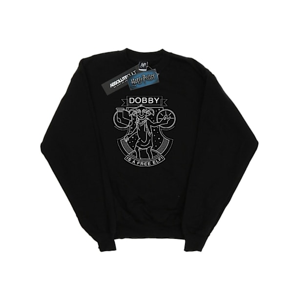 Harry Potter Dam/Damer Dobby Seal Sweatshirt XXL Svart Black XXL