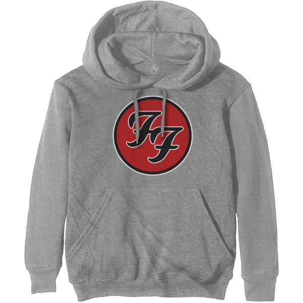 Foo Fighters Unisex Adult Logo Hoodie XXL Grå Grey XXL