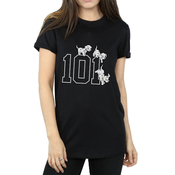 101 Dalmatiner Dam/Dam T-shirt i bomull med killemodell 3 Black 3XL