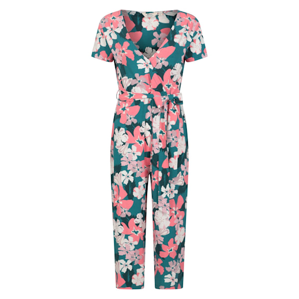 Mountain Warehouse Dam/Damer Santorini Blommig Wrap Jumpsuit Multicoloured 10 UK
