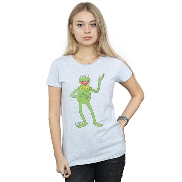 The Muppets Dam/Damer Classic Kermit Heather T-Shirt XXL Han Heather Grey XXL