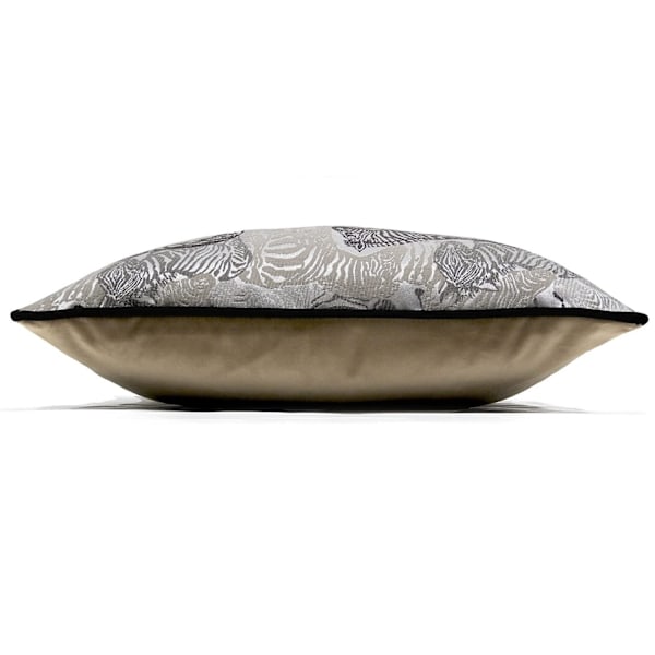 Prestigious Textiles Damara Zebra Kuddfodral 43cm x 43cm Dus Dusk Grey 43cm x 43cm