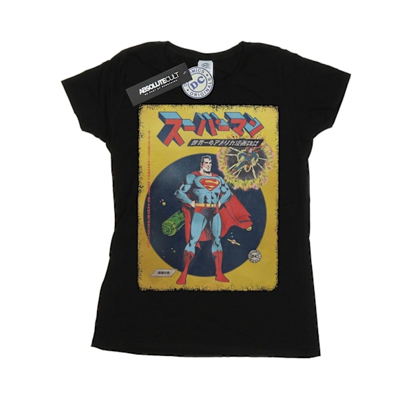 DC Comics Dam/Kvinnor Superman International Cover Bomull T-Shirt M Svart Black M