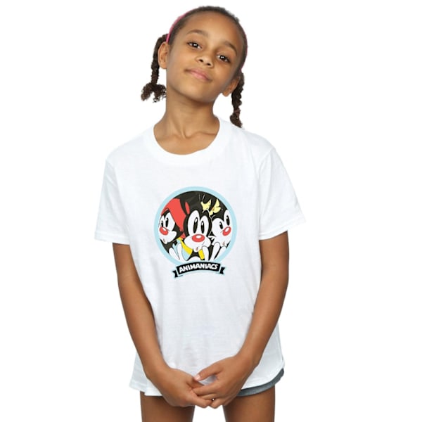 Animaniacs Girls Fisheye Group Bomull T-shirt 9-11 år Vit White 9-11 Years