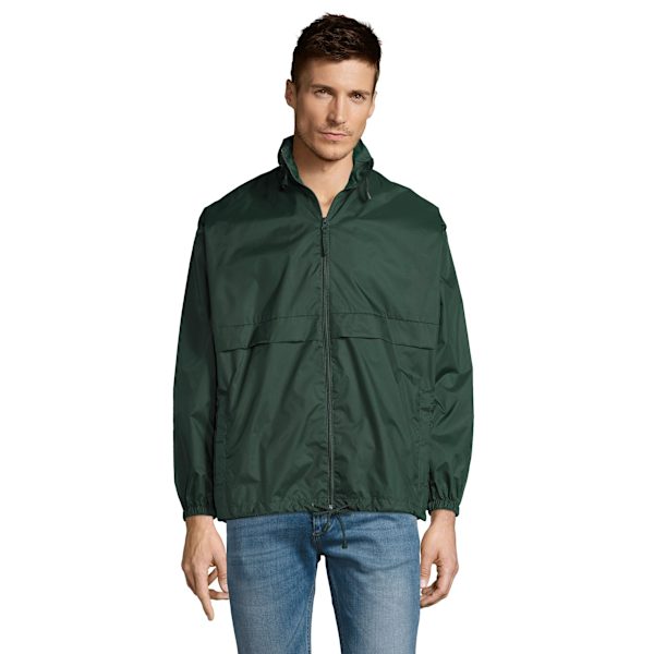 SOLS Unisex Surf Windbreaker Lättviktsjacka L Skogsgrön Forest Green L