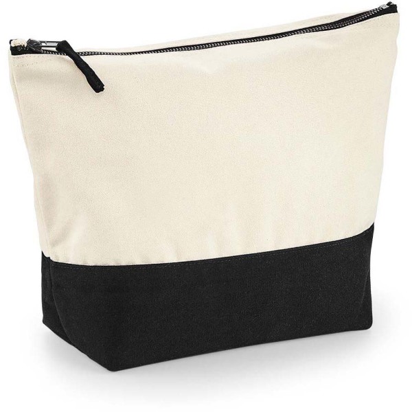 Westford Mill Dipped Base Canvas Accessory Bag (Pack med 2) L Na Natural/Black L