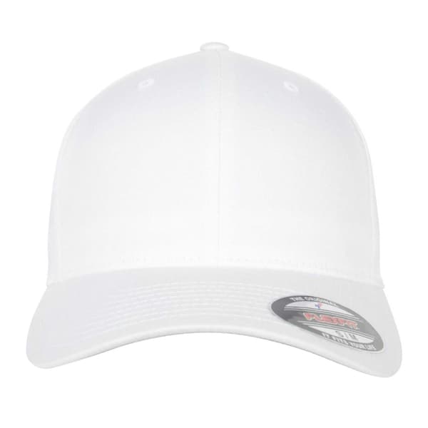Flexfit Keps i Ekologisk Bomull S-M Vit White S-M