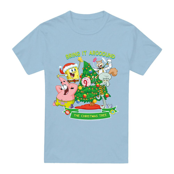 SvampBob Fyrkant Herr Aroooound The Christmas Tree Patrick Light Blue S