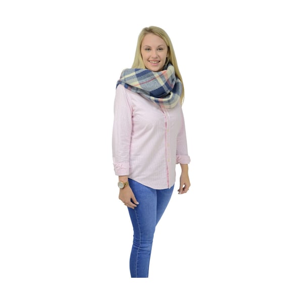 HyFASHION Dam/Kvinnor Tartan Supersoft Vinterhalsduk One Size Navy/Fig/White One Size