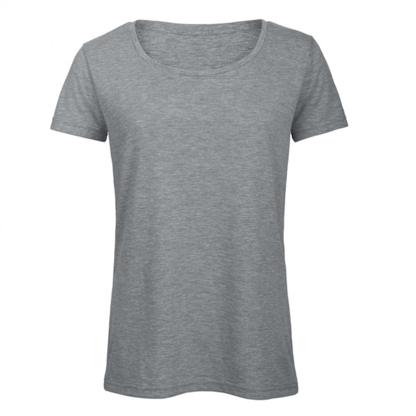 B&C Dam/Damer Favourite Cotton Triblend T-Shirt XS Heather Heather Light Grey XS