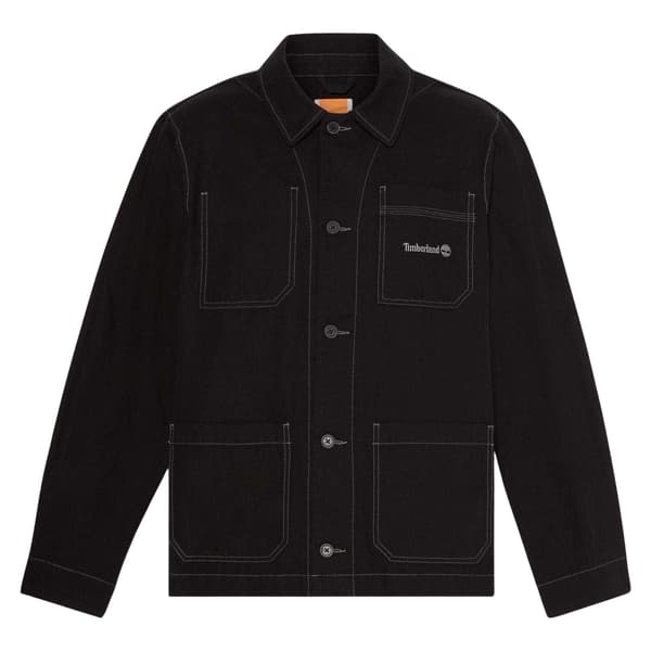 Timberland Herr Canvas Overshirt S Svart Black S