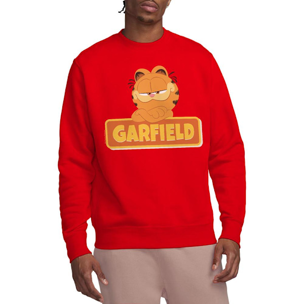 Garfield Filmen Unisex Vuxen Logotyp Sweatshirt XXL Röd Red XXL