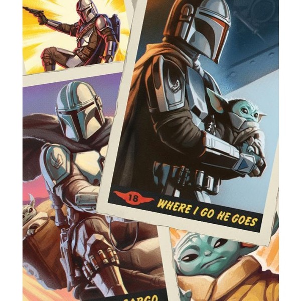 Star Wars: The Mandalorian Cards Print 40cm x 50cm Multi Multicoloured 40cm x 50cm