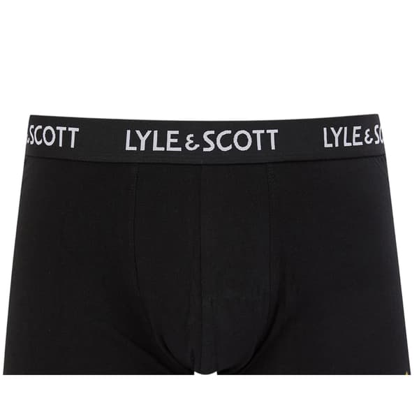 Lyle & Scott Herr bomullsblandning boxershorts (5-pack) M Svart Black M