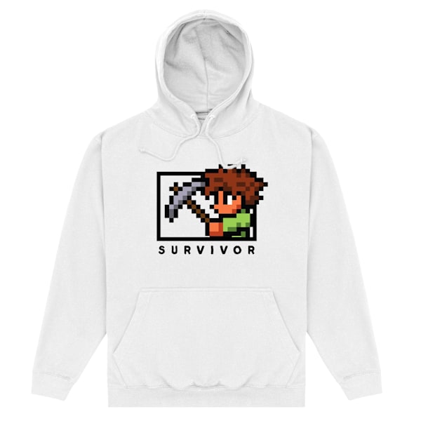 Terraria Unisex Survivor Hoodie S Vit White S