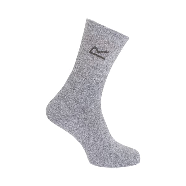Regatta Great Outdoors Herrstrumpor i Bomullsblandning (3-pack) Grey Marl One Size