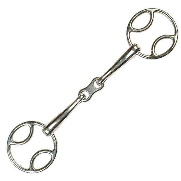 Lorina French Link Loop Ring Snaffle 4in Silver Silver 4in
