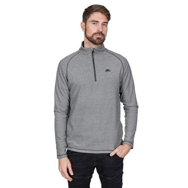 Trespass Keynote Anti-Pilling 1/4 Zip Fleece Top XS Plommon - Herr Prune XS