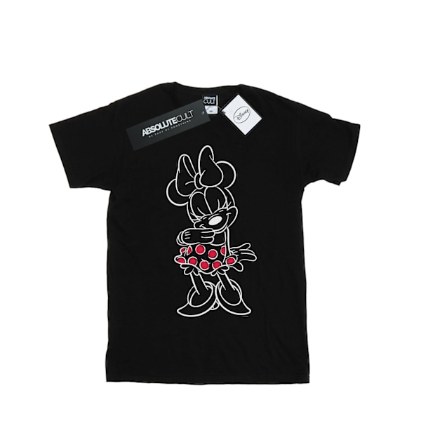 Disney Boys Minnie Mouse Outline Polka Dot T-Shirt 9-11 år B Black 9-11 Years