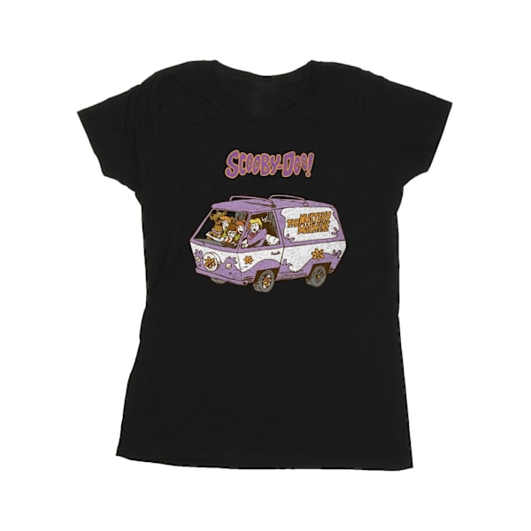 Scooby Doo Dam/Kvinnor Mystery Machine Van Bomull T-shirt XL Black XL
