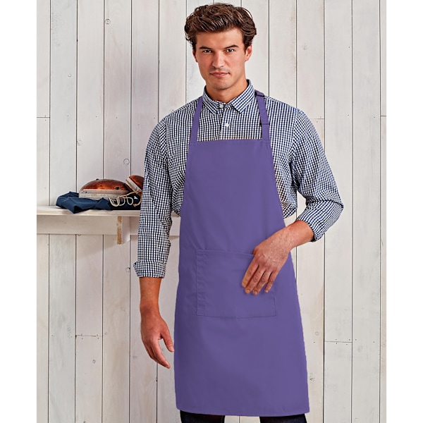 Premier Dam/Kvinnors Färger Bip Förkläde Med Ficka / Arbetskläder Purple One Size