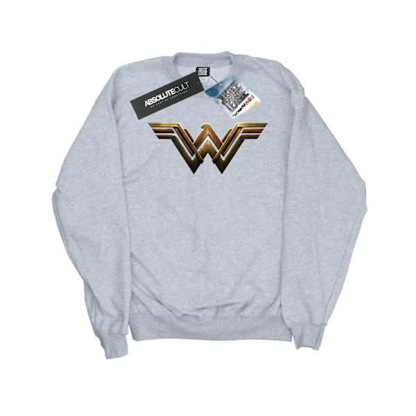 DC Comics Boys Justice League Movie Wonder Woman Emblem Sweatshirt Sports Grey 7-8 Years