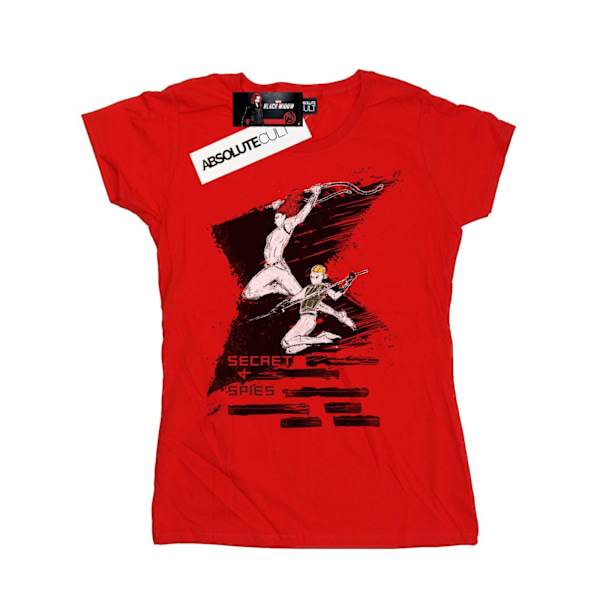 Marvel Womens/Ladies Black Widow Movie Secrets 4 Spies Bomull T-shirt Red M