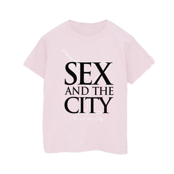 Sex And The City Dam/Dam Martini Logotyp Cotton Boyfriend T- Baby Pink L