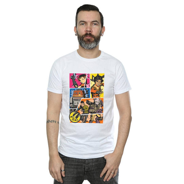 Star Wars Herr Rebels Comic Strip T-shirt XL Vit White XL