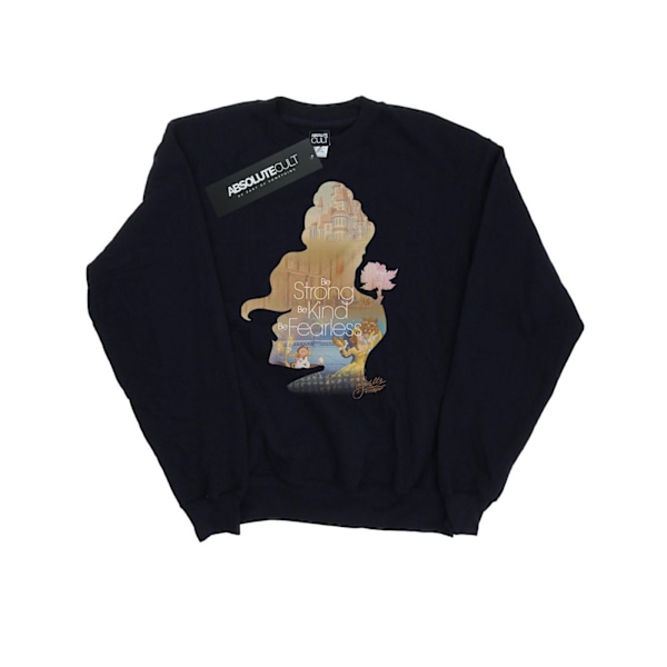 Disney Princess Dam/Damer Belle Fylld Silhuett Sweatshirt Black XL