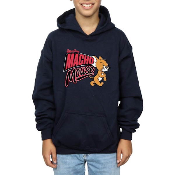 Tom And Jerry Boys Macho Mouse Hoodie 5-6 år Marinblå Navy Blue 5-6 Years